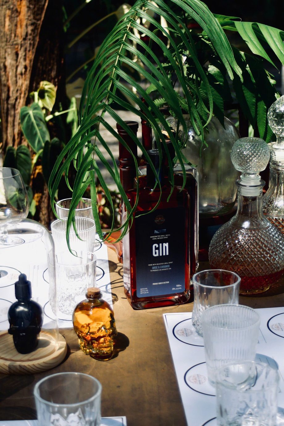 Tasting setup